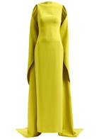 Solace London Kaila Cape Gown Yellow