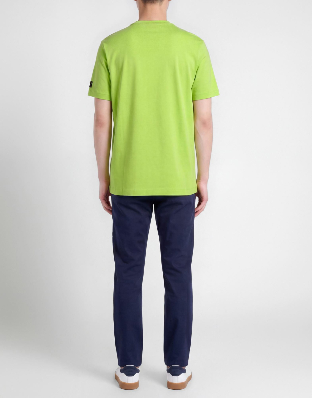 Paul & Shark Mens T-shirt Lime in Green