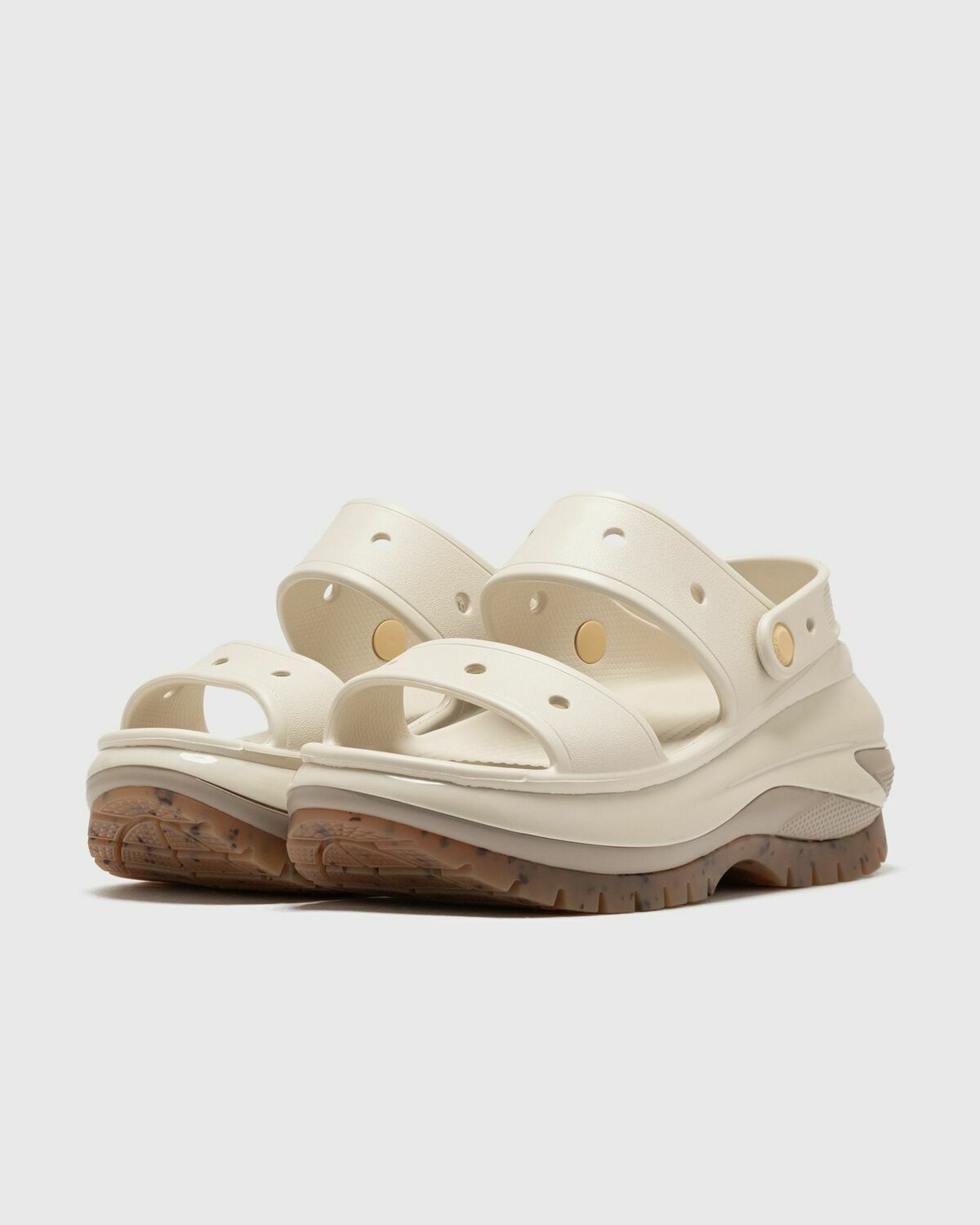 Crocs Mega Crush Sandal Taupe Beige Womens Sandals & Slide