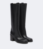 Brunello Cucinelli Monili leather knee-high boots
