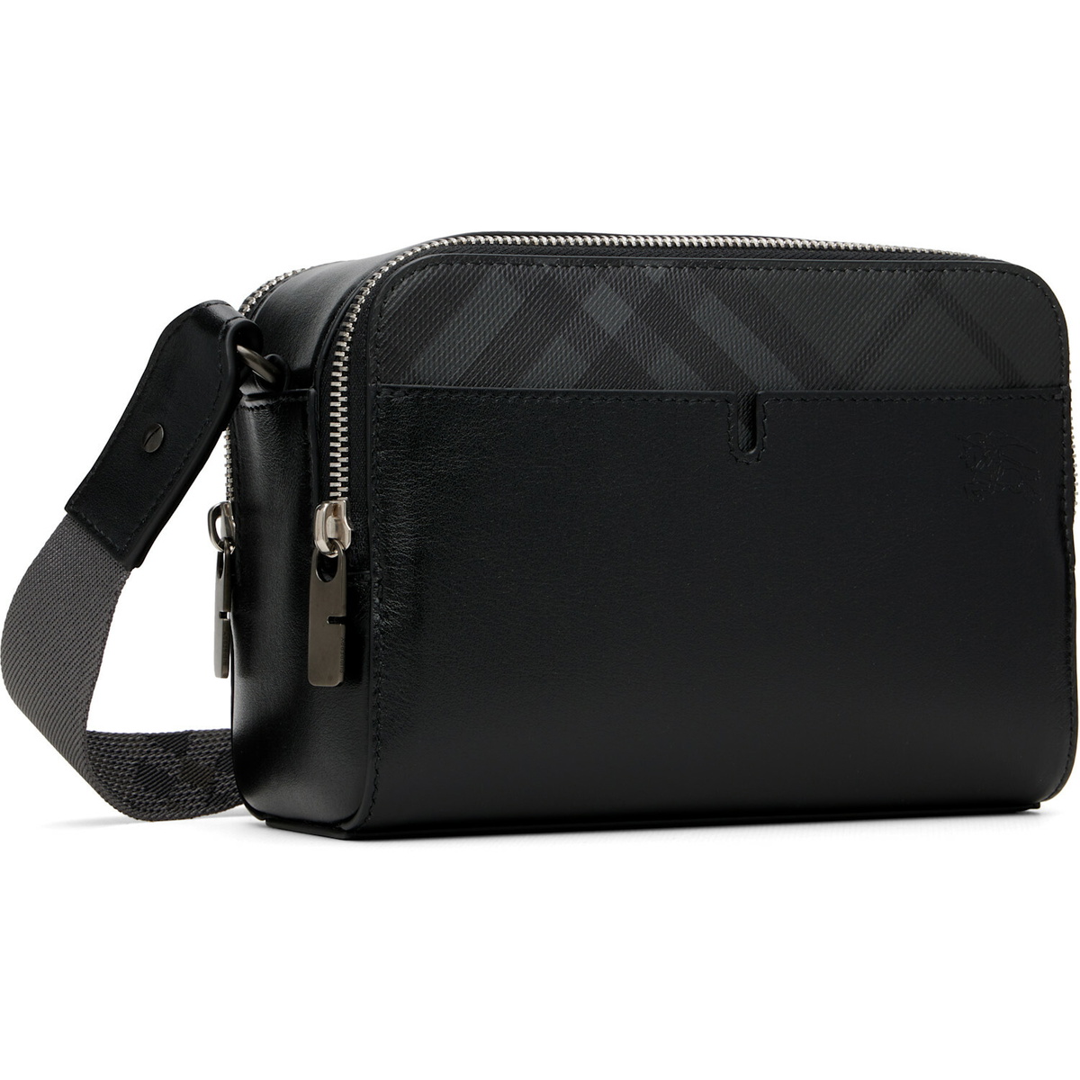 Burberry Black Pop Check Crossbody Bag