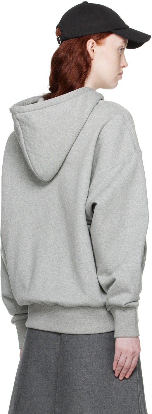 Fax Copy Express Gray Loose Hoodie