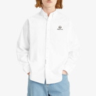 Men's AAPE Now Solid Oxford Shirt in White