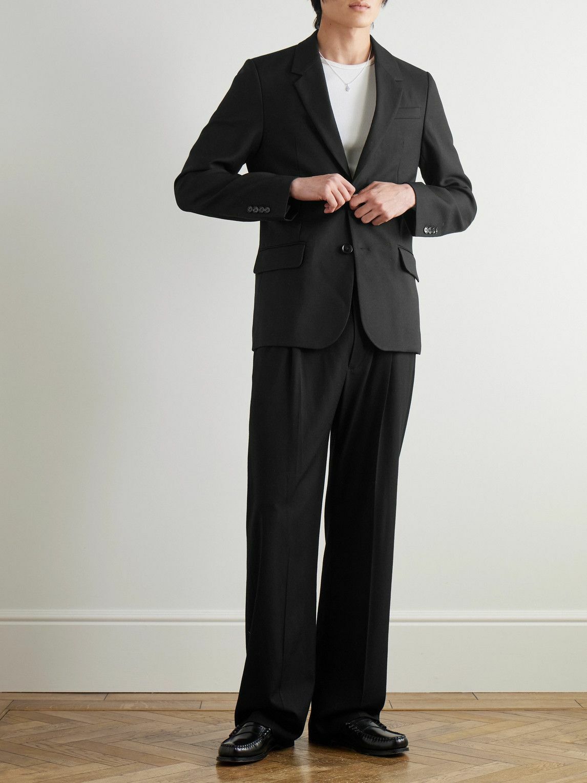 AMI PARIS - Wool-Twill Blazer - Black