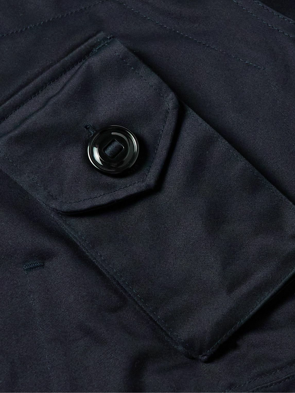 Monitaly - Throwing Fits Type B Corduroy-Trimmed Cotton-Sateen Jacket - Blue