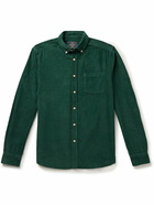 Portuguese Flannel - Lobo Button-Down Collar Cotton-Corduroy Shirt - Green