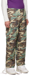 ERL Green Camouflage Cargo Pants