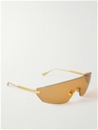 Bottega Veneta - D-Frame Gold-Tone Sunglasses