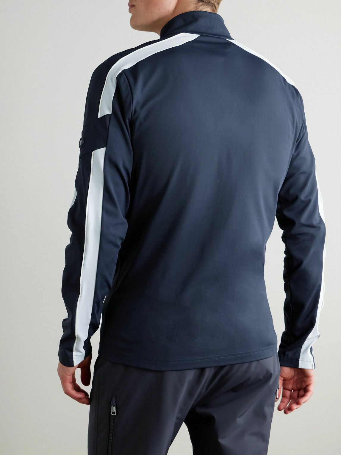 BOGNER - Jannik Quarter-Zip Stretch-Jersey Baselayer - Blue
