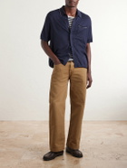 Rag & Bone - Conrad Cotton and Silk-Blend Polo Shirt - Blue