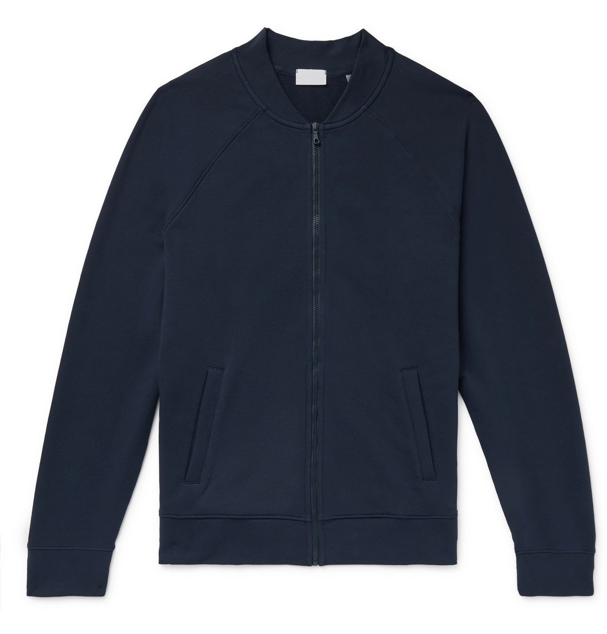 Stretch Pima Cotton-Jersey Bomber Jacket