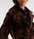 Yves Salomon Belted reversible shearling coat
