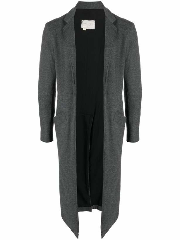 Photo: Greg Lauren Grey Wool Long Cardi-Coat