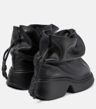 Loewe - Flamenco leather wedge ankle boots