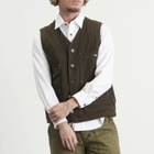 Dubbleware Men's Bradford Multi Pocket Field Vest in Olive