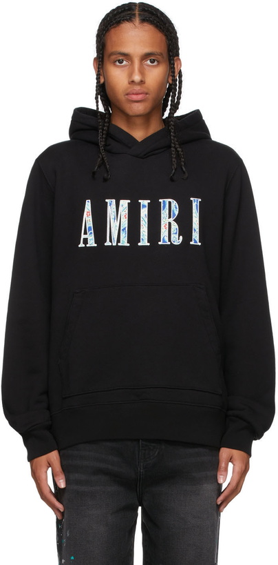 Photo: AMIRI Black Paisley Core Logo Hoodie