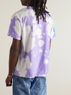 Isabel Marant - Bleached Logo-Print Cotton-Jersey T-Shirt - Purple