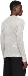 032c Silver Facelift Long Sleeve T-Shirt