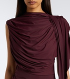 De La Vali Draped jersey gown