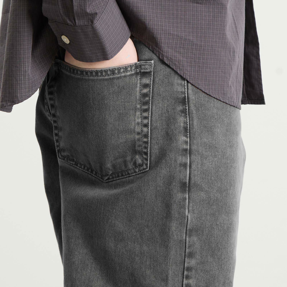 Polar Skate Co. Men's 91 Loose Straight Jeans in Washed Grey