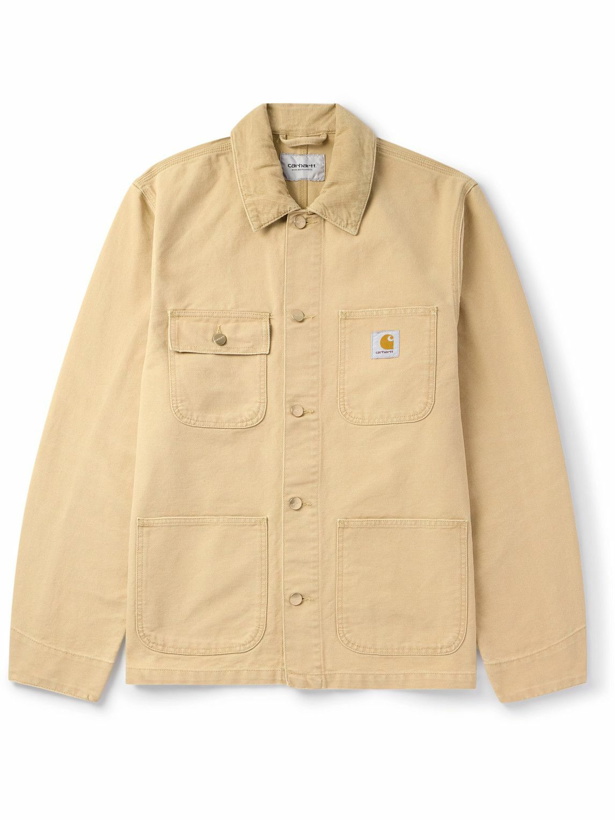 Photo: Carhartt WIP - Michigan Corduroy-Trimmed Organic Cotton-Canvas Chore Jacket - Yellow