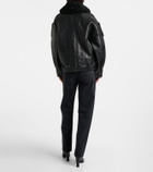 Agolde Avril oversized leather jacket