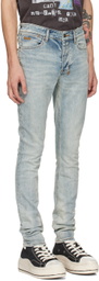 Ksubi Blue Van Winkle Sky High Metalik Jeans