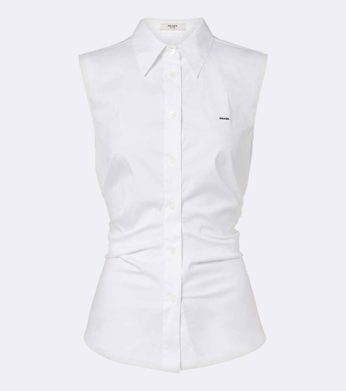 Prada Cotton-blend poplin shirt