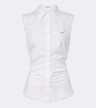 Prada Cotton-blend poplin shirt