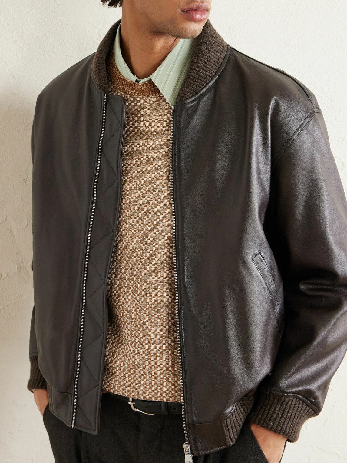 Inis Meáin - Tonnta Linen, Cotton and Cashmere-Blend Sweater - Brown