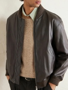 Inis Meáin - Tonnta Linen, Cotton and Cashmere-Blend Sweater - Brown