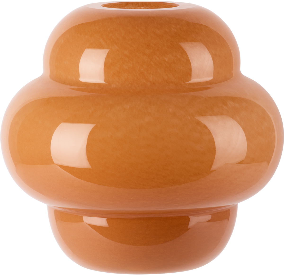 The Conran Shop Orange Form Glass 20cm Vase The Conran Shop