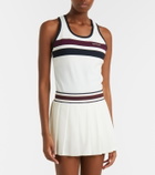 Tory Burch Striped jersey tank top
