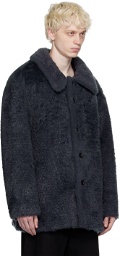 AMOMENTO Gray Buttoned Coat