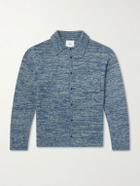 The Elder Statesman - Knitted-Cashmere and Silk-Bend Cardigan - Blue