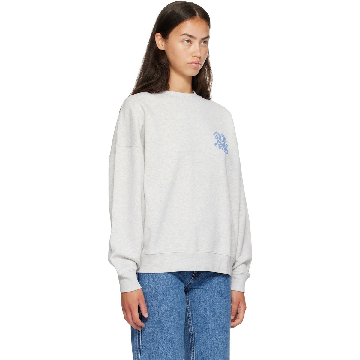 ANINE BING Gray Miles Waves Sweatshirt