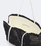 Magda Butrym Julia crochet satin top-handle bag