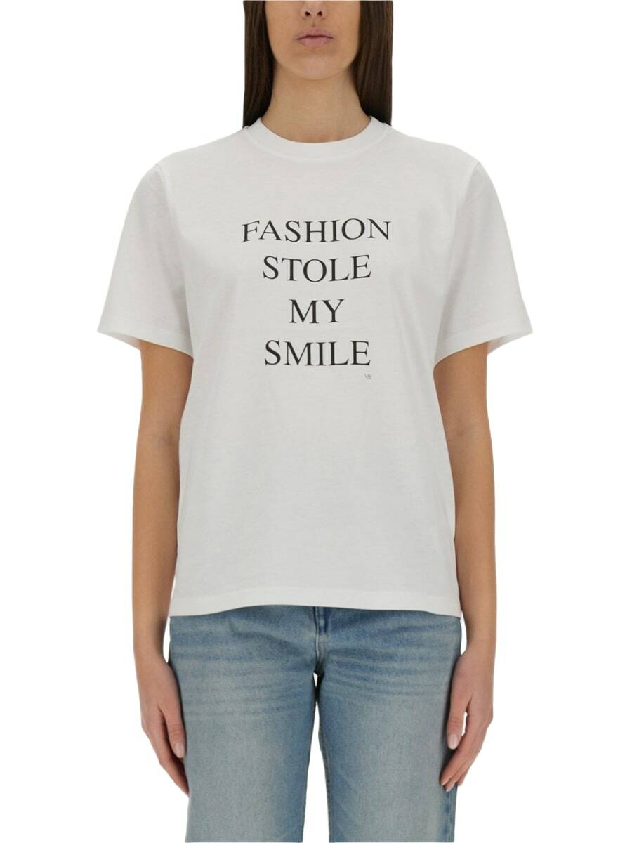 【Victoria Beckham】オーガニックコットンジャージーTシャツ オーガニックコットンジャージーtシャツ - Victoria Beckham