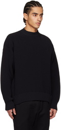 sacai Black Vented Sweater