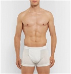 Secondskin - Air Knit Cotton-Jersey Boxer Briefs - White