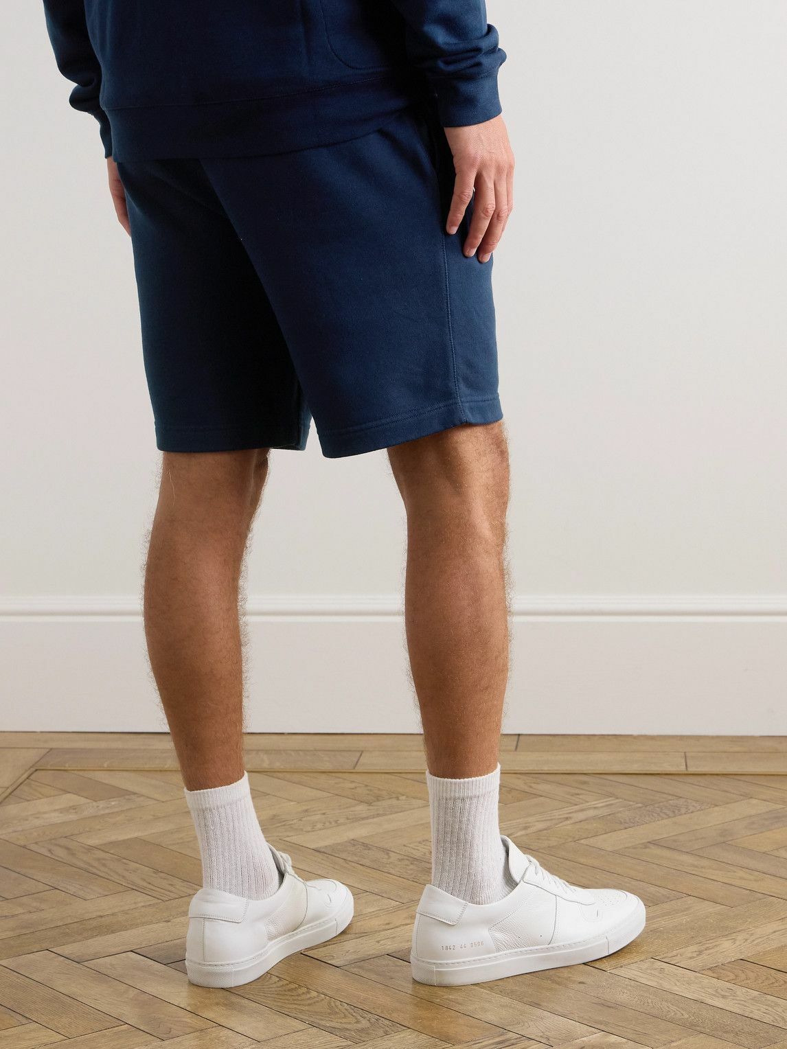 Derek Rose - Quinn 1 Straight-Leg Cotton and Modal-Blend Jersey Drawstring Shorts - Blue