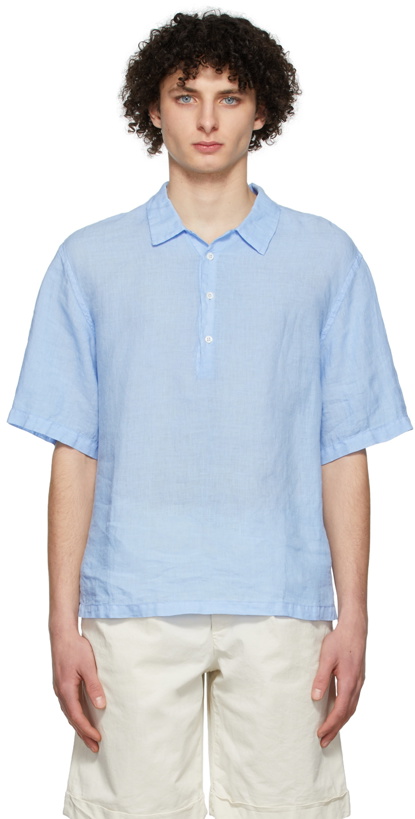 Photo: Barena Blue Mola Telino Shirt