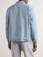 WTAPS - Wrecker Logo-Appliquéd Paint-Splattered Denim Jacket - Blue