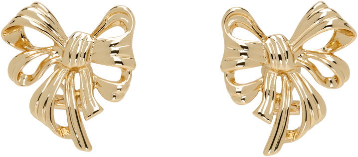 Photo: ANINE BING Gold Bow Earrings