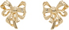ANINE BING Gold Bow Earrings