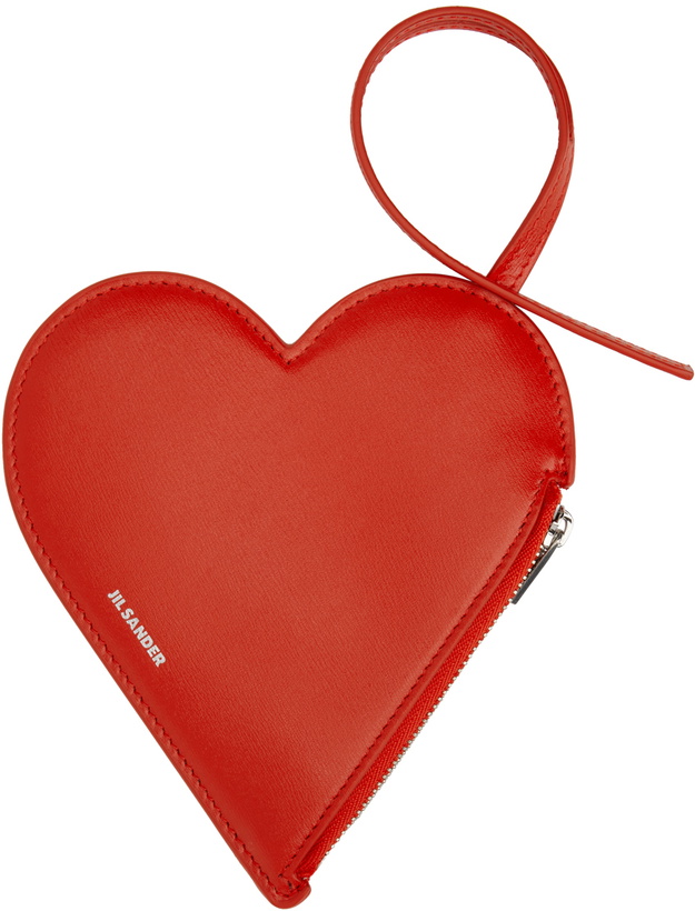 Photo: Jil Sander Red Heart Coin Pouch