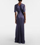 Victoria Beckham Isabella gathered satin gown