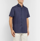 Loro Piana - Paul Linen Shirt - Navy
