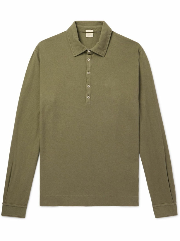 Photo: Massimo Alba - Ischia Cotton and Cashmere-Blend Jersey Polo Shirt - Green