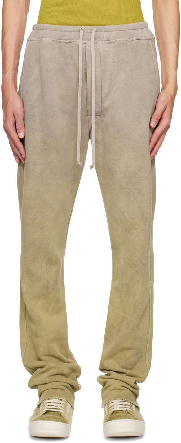 Photo: Rick Owens Taupe & Green Moncler Edition Berlin Sweatpants